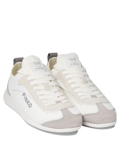 Pinko 'reby 03' White Sneakers With Logo Patch On The Tongue And Logo Lettering On The Side