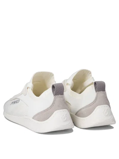 Pinko 'reby 03' White Sneakers With Logo Patch On The Tongue And Logo Lettering On The Side