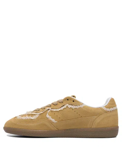 Alohas Tb 490 Low-top Suede Sneakers With Lace Inserts