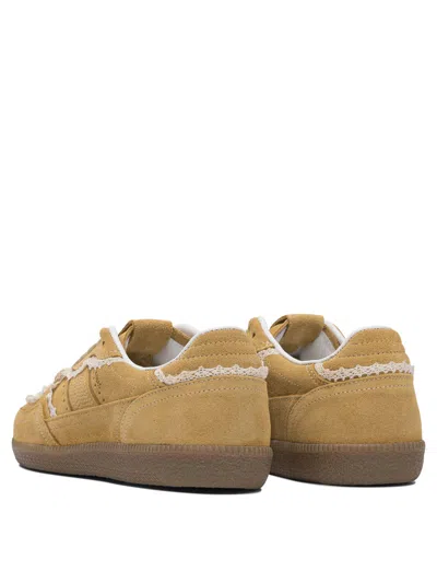 Alohas Tb 490 Low-top Suede Sneakers With Lace Inserts