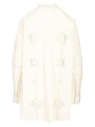 Isabel Marant Broderie Anglaise Blouse In White