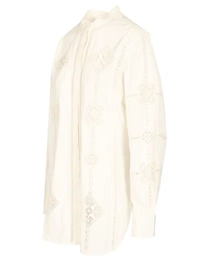 Isabel Marant Broderie Anglaise Blouse In White