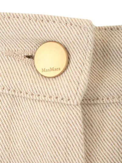 S Max Mara Lapo High-rise Linen Wide-leg Pants
