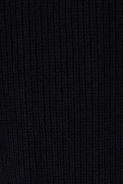 Dsquared2 Blue Cardigan With Denim Panels And Striped Details On The Sleeve In Wool And Cashmere Man