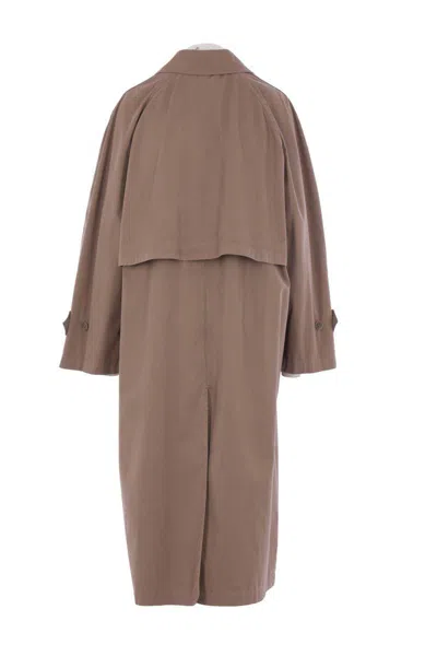 The Row Rocco Cotton And Cashmere-blend Twill Trench Coat In Brown