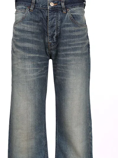 Balenciaga Straight Leg Jeans Blue