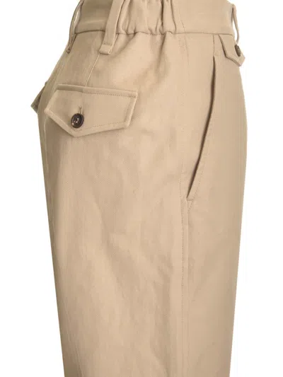 Brunello Cucinelli Cotton And Linen Pants