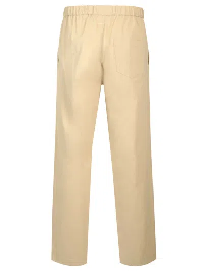 Mm6 Maison Margiela Straight Pants Trousers Beige In Gold