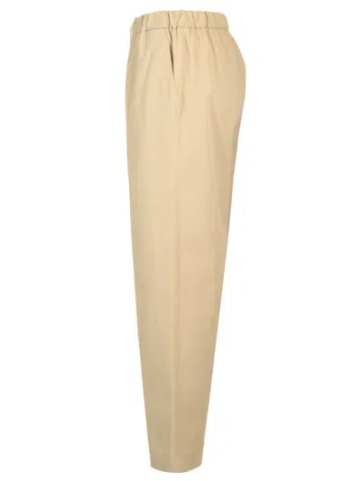 Mm6 Maison Margiela Straight Pants Trousers Beige In Gold
