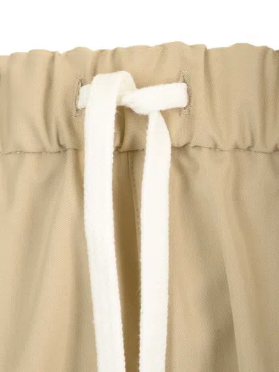 Mm6 Maison Margiela Straight Pants Trousers Beige In Gold