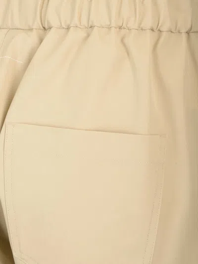 Mm6 Maison Margiela Straight Pants Trousers Beige In Gold