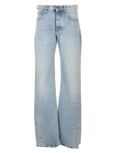 Balenciaga Belt-loop Jeans In Blue