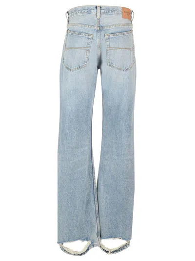 Balenciaga Belt-loop Jeans In Blue
