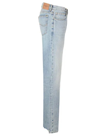 Balenciaga Belt-loop Jeans In Blue