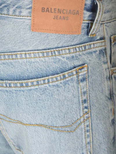 Balenciaga Belt-loop Jeans In Blue