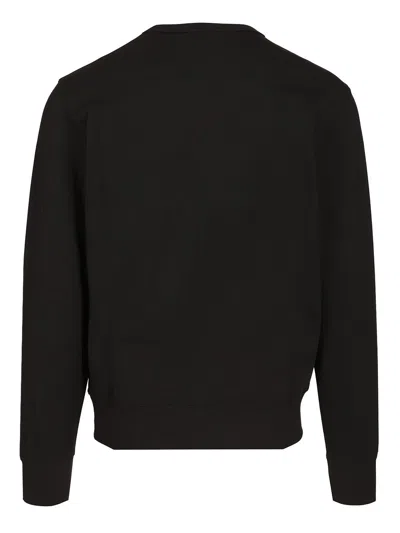 C.p. Company Metropolis Crewneck Logo Sweatshirt In Black