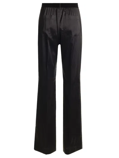 Tom Ford Black Straight Cut Trousers In Black