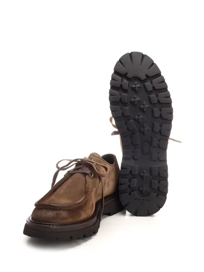 Corvari Lace Up Softy Dunn Bottom In Brown