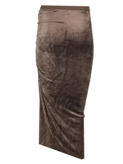 Rick Owens Svita Skirts Brown In Brown