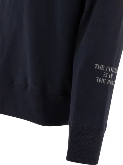 Human Made Sweatshirt With Functional Zipper Pocket In Blue