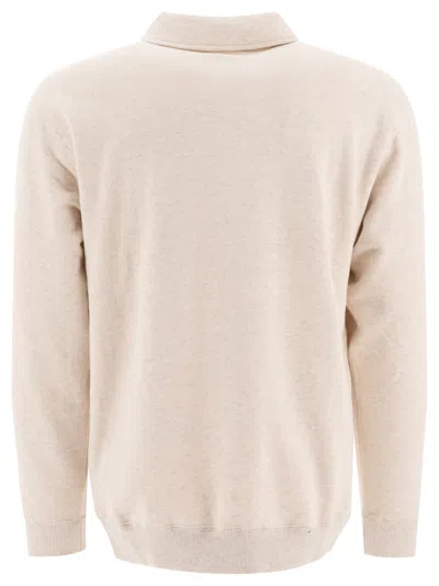 Beams Plus Half Zipper Sweatshirt In Pink