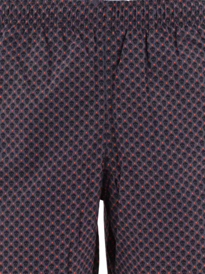 Alexander Mcqueen Alexander Mc Queen Skull Dots Swim Shorts In Gray