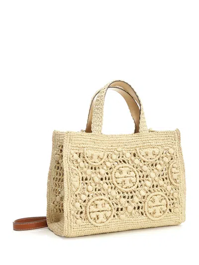 Tory Burch T Monogram Handbags Beige