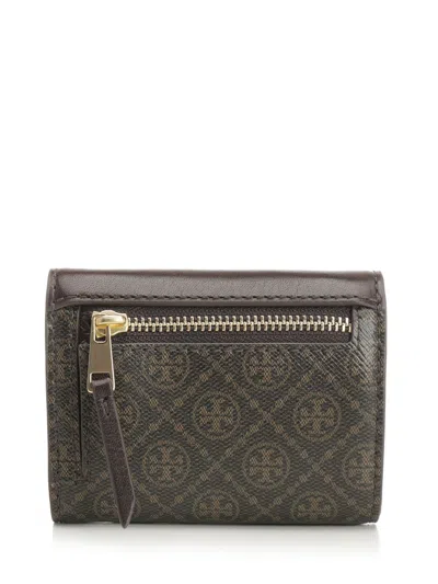 Tory Burch T Monogram Coated Canvas Small Envelope Wallet Wallets Beige