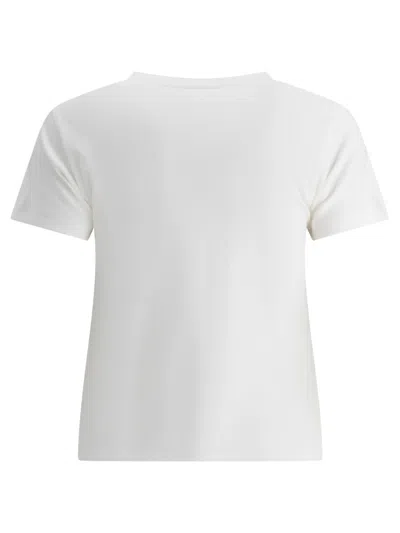 Alexander Mcqueen Monogram Crewneck T-shirt In White