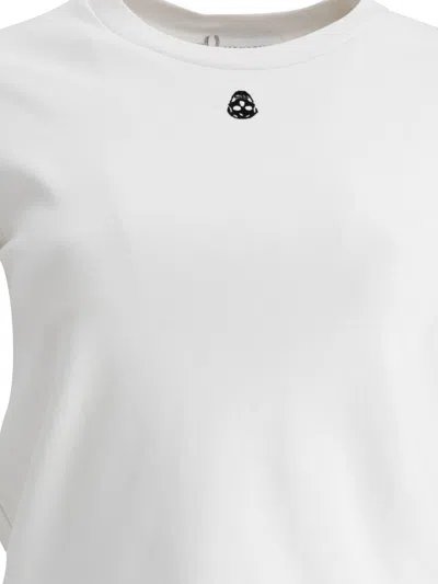 Alexander Mcqueen Monogram Crewneck T-shirt In White