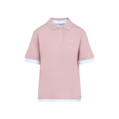 Prada Logo-embroidered Polo T-shirt