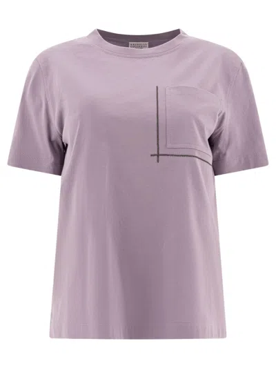 Brunello Cucinelli T-shirt With Embellishments