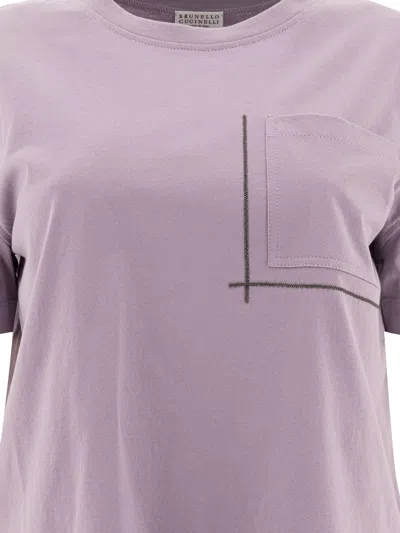 Brunello Cucinelli T-shirt With Embellishments