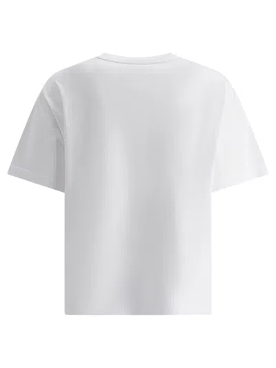 Maison Kitsuné Maison Kitsune Line Handwriting Oversized T-shirt In White