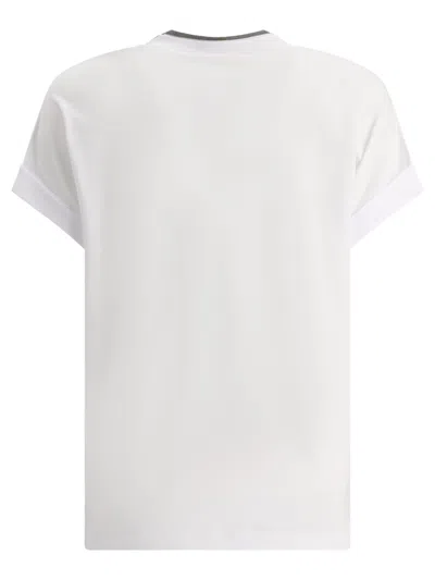 Brunello Cucinelli Classic White V-neck T-shirt