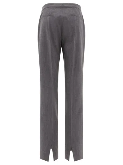 Jil Sander Tailored With Centre-back Slit Trousers Grey In Gray