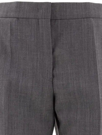 Jil Sander Tailored With Centre-back Slit Trousers Grey In Gray