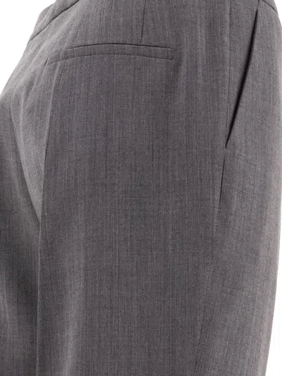 Jil Sander Tailored With Centre-back Slit Trousers Grey In Gray