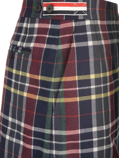 Thom Browne Wool Twill Mini Skirt In