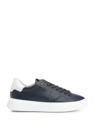 Philippe Model Temple Logo-patch Sneakers In Black