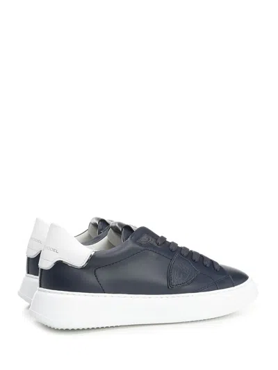 Philippe Model Temple Logo-patch Sneakers In Black