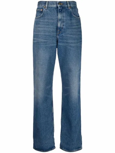 Golden Goose Kim Wide-leg Jeans Clothing In Blue