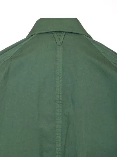 Valstar Torino Rain Coat Garment Dyed Cotton And Nylon Green In Green