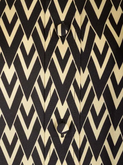 Valentino Toute La V Twill Shirt Shirts Multicolor In Black