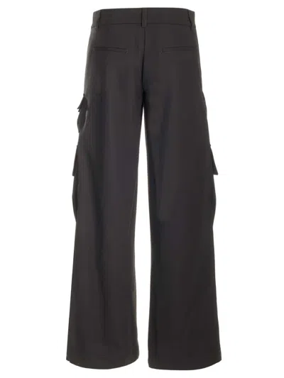 Off-white Black Virgin Wool Toybox Cargo Pants In Black