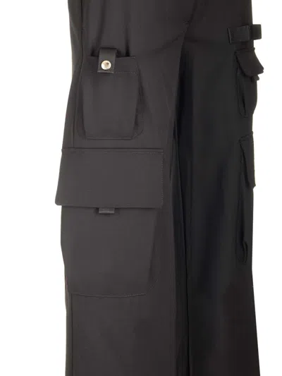 Off-white Black Virgin Wool Toybox Cargo Pants In Black