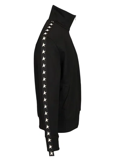 Golden Goose Black Denis Track Sweatshirt In Black