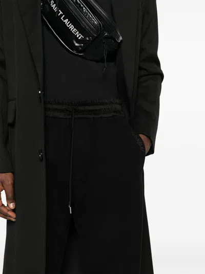 Saint Laurent Pantaloni Stile Tuta In Tessuto Garzato