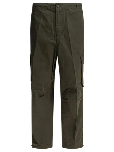 Carhartt Utility Trousers With Cargo And Side Pockets In Green