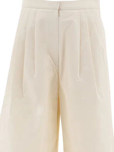 Theloom Pleated Wide-leg Pants In Neutral